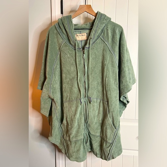 Free People Jackets & Blazers - Free People zip pancho.